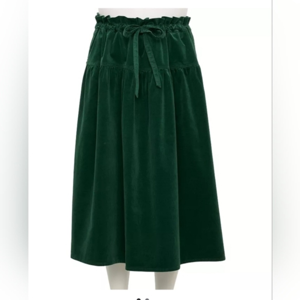 Draper James RSVP Paper Bag Corduroy Skirt